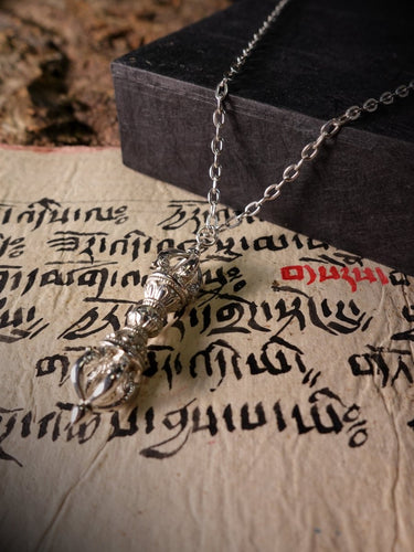 Pure Silver Vajra Symbol of Inner Strength and Spiritual Defense - Kailash Energy