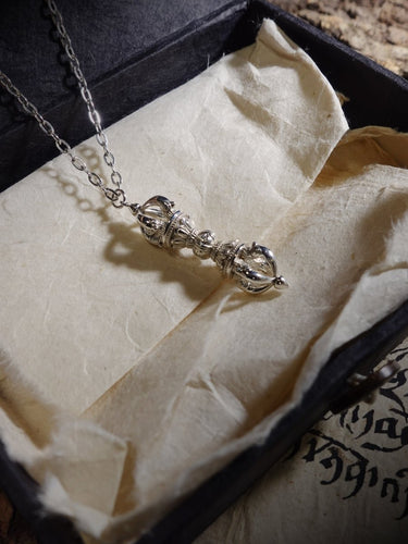 Pure Silver Vajra Symbol of Inner Strength and Spiritual Defense - Kailash Energy