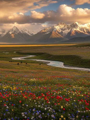 Tibet Spring Meadow