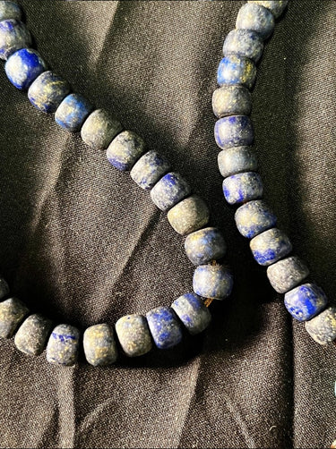 【Unique Item】 Lapis & Turquoise Tibetan Dzi Pendant Necklace - Kailash Energy