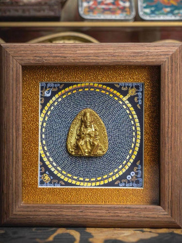 Zakirum Ritual Tablet: 3D Sacred Carving for Fortune, Handmade Home Altar Piece - Kailash Energy