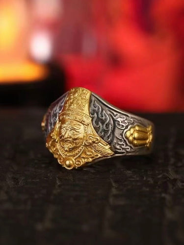 Zakirum's Tenfold Auspicious Flame Ring: Sacred Guardian of Ten Powers - Kailash Energy
