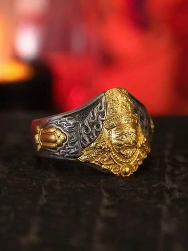 Zakirum's Tenfold Auspicious Flame Ring: Sacred Guardian of Ten Powers - Kailash Energy