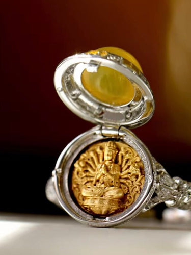 Zodiac Twelve Guardians Silver & Gold - Plated Ring - Kailash Energy
