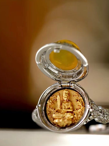 Zodiac Twelve Guardians Silver & Gold - Plated Ring - Kailash Energy