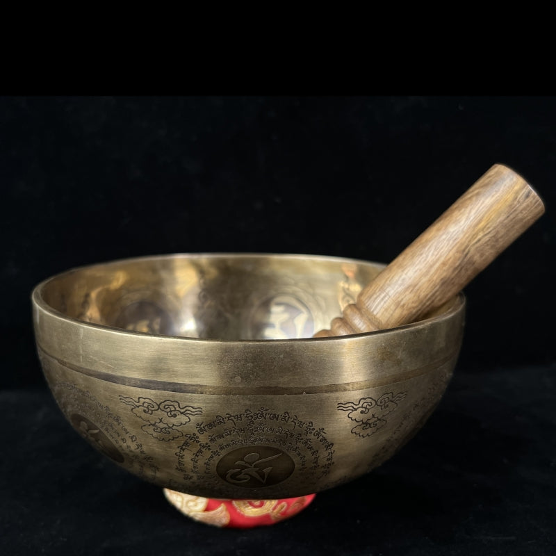 Bhuda Blessed Himalayan Singing Bowl Bass Tone Mediation puretibetan