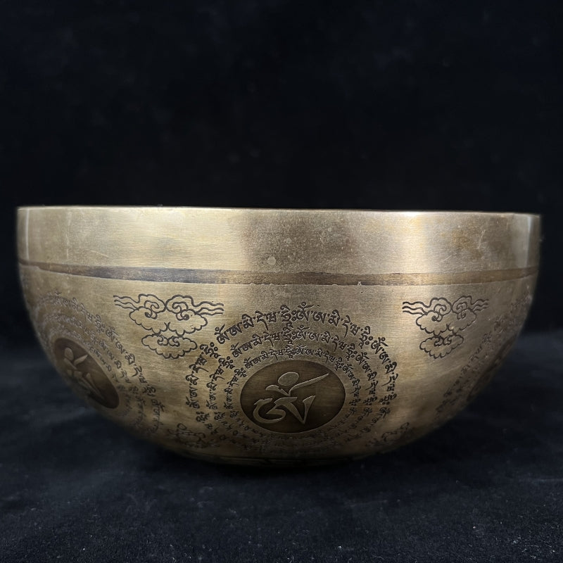 Bhuda Blessed Himalayan Singing Bowl Bass Tone Mediation puretibetan