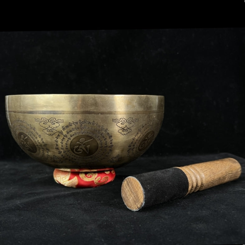 Bhuda Blessed Himalayan Singing Bowl Bass Tone Mediation puretibetan