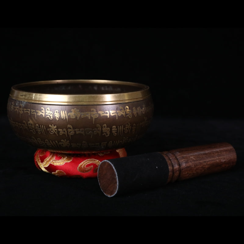 Phra Phrom Blessed Copper Singing Bowl Portable Meditation puretibetan