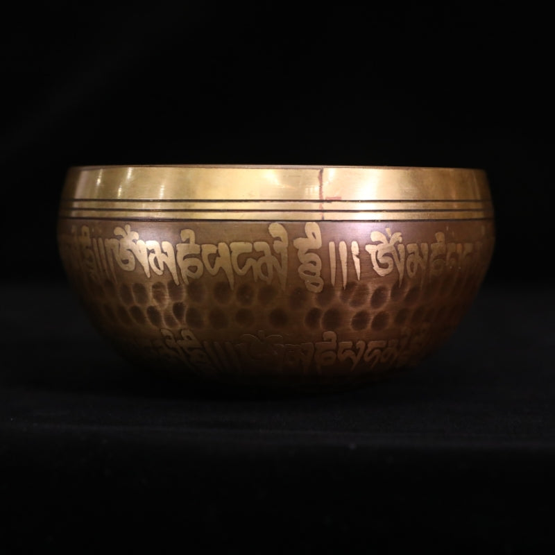 Ajna Sing Bowl Carven Meditation puretibetan