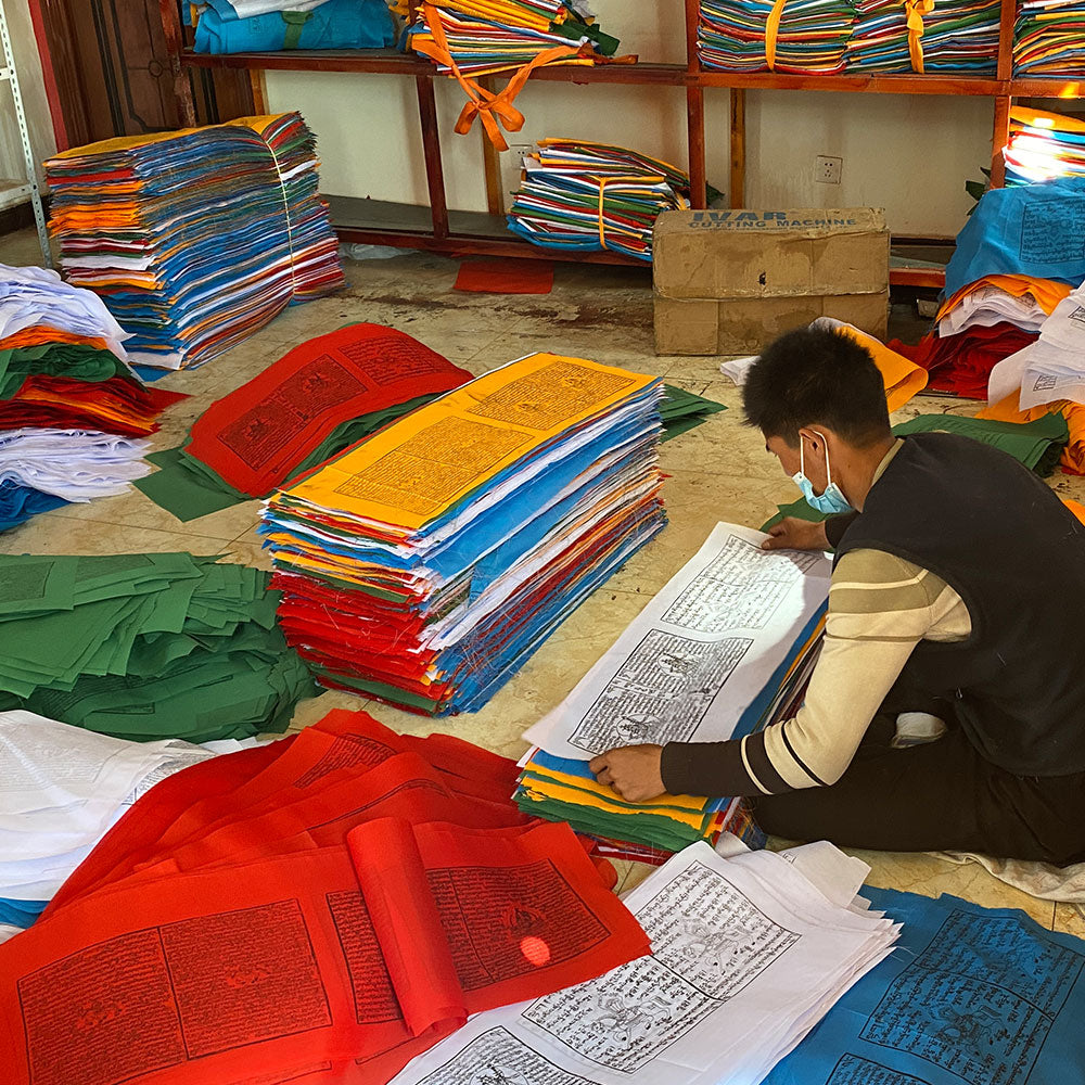 Blessing Prayer Flags for Hanging puretibetan