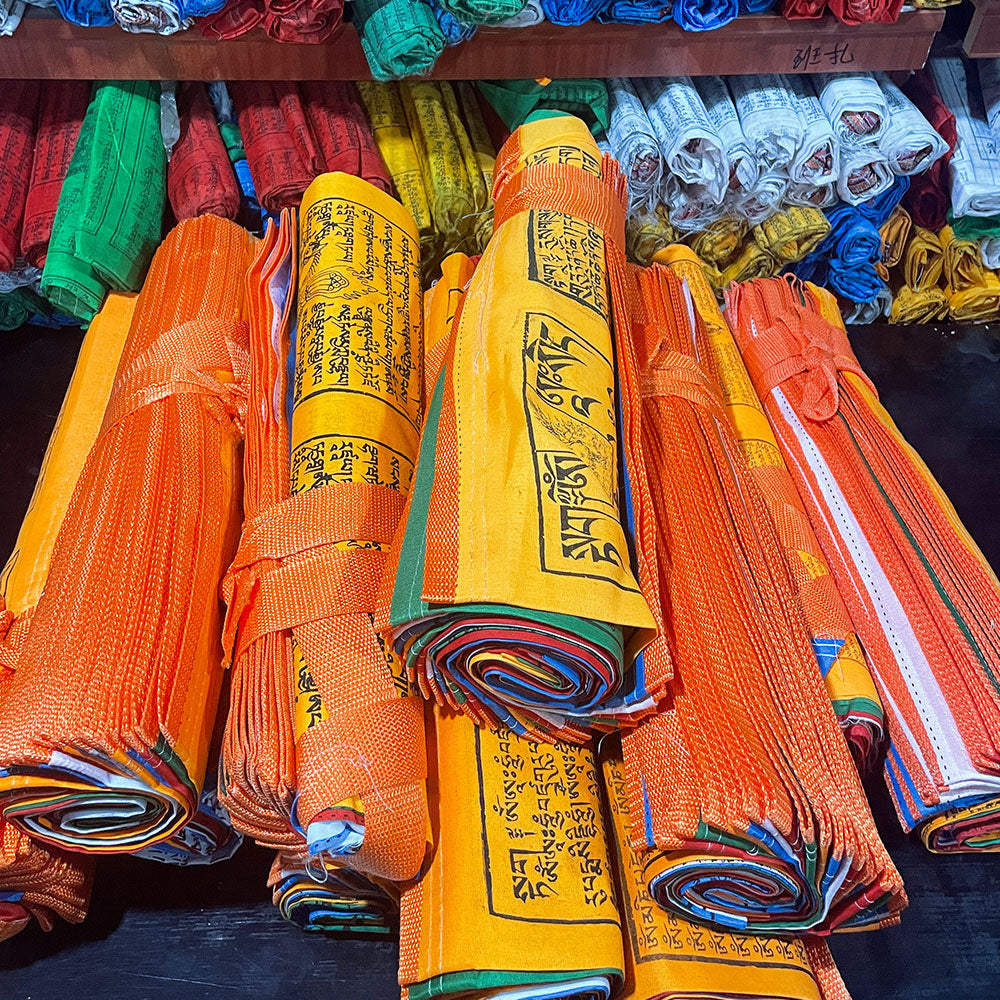 Exorcism Five-Color Prayer Flags for Hanging puretibetan