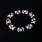 Tibetan Beaded Three-Eyed Dzi Bead Bracelet puretibetan